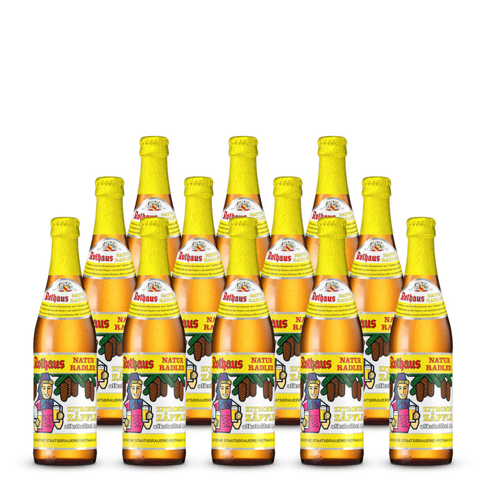 Rothaus Alcohol Free Natural Lemon Shandy (Rothaus Natur Radler Lemon) 0.0% 330ml (33cl) Bottles