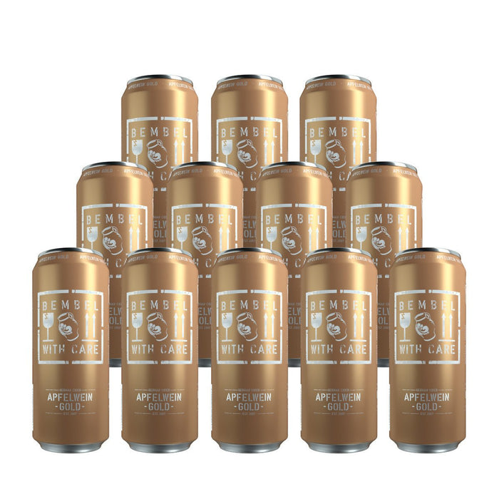 BEMBEL WITH CARE German Cider Gold (BEMBEL WITH CARE Apfelwein Gold) 5.0% 500ml (50cl) Cans